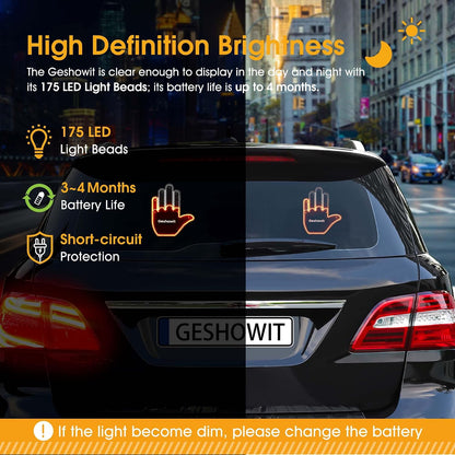 Car gesture light with remote control