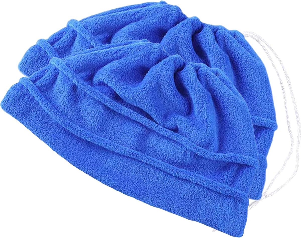 2 Pack Broom Cloth Covers Wet or Dry Cleaning Mops (Blue)