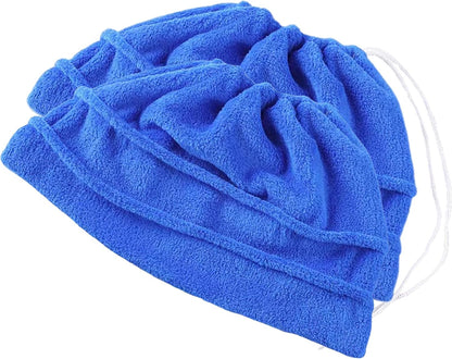 2 Pack Broom Cloth Covers Wet or Dry Cleaning Mops (Blue)
