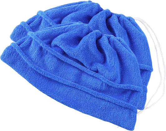 2 Pack Broom Cloth Covers Wet or Dry Cleaning Mops (Blue)