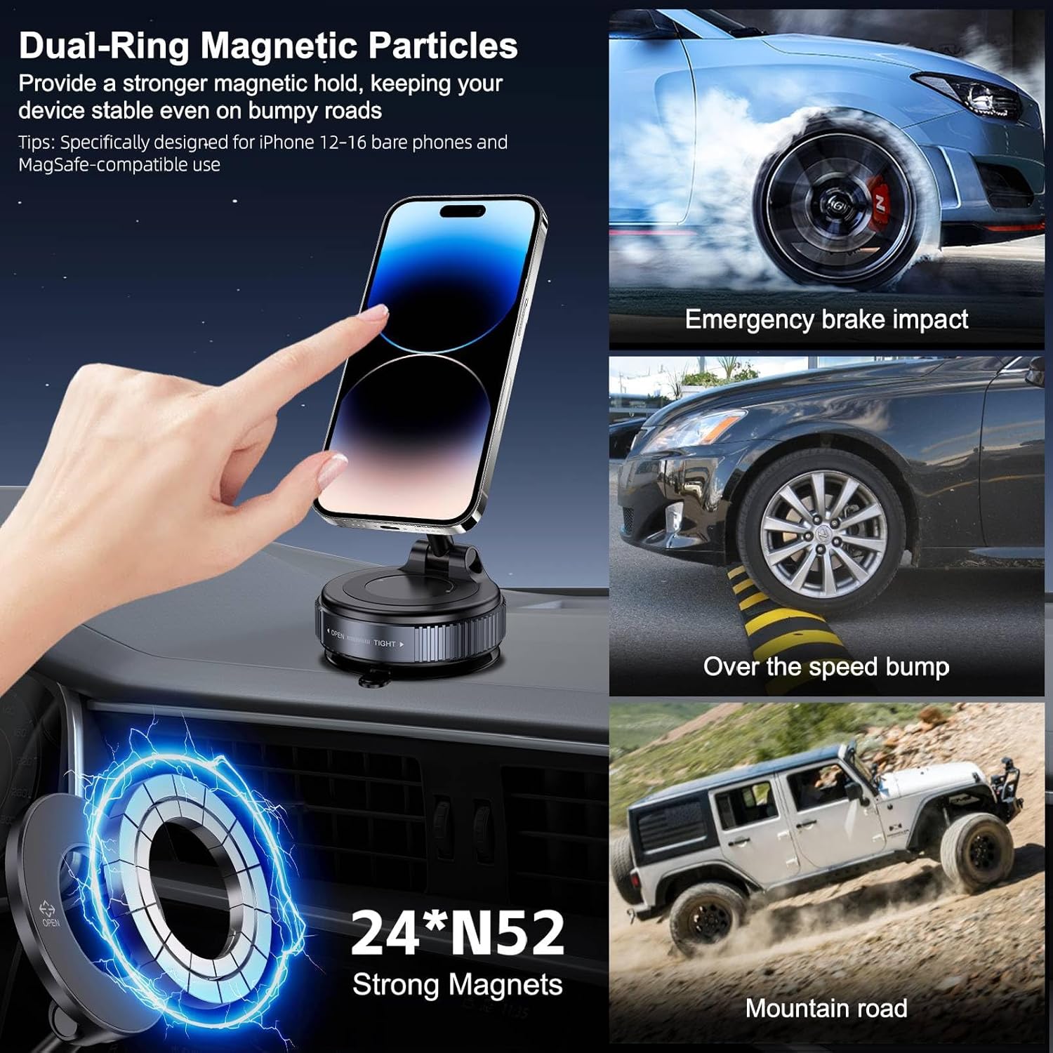 Magnetic Car Phone Holder for Magsafe