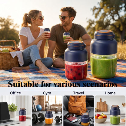 Rechargeable Portable Blender Cordless with 38 Blades