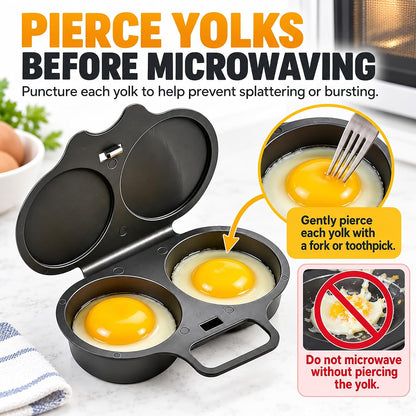 Egg Cooker with Lid and Handle