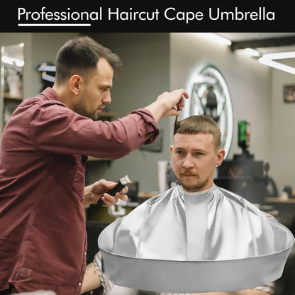 Foldable Haircut Umbrella Cape for Adults
