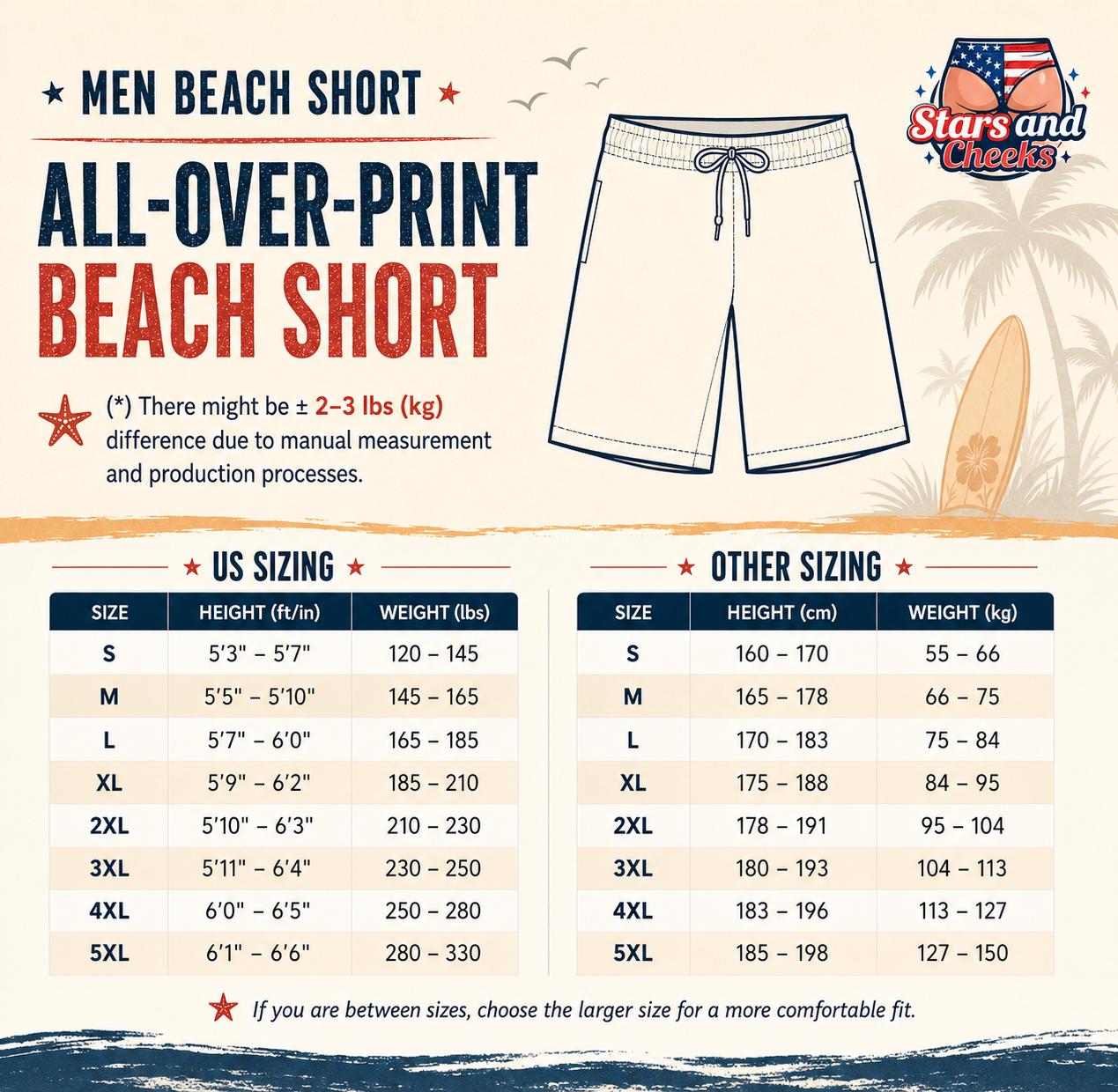 Funny Patriotic Men Swim Trunks