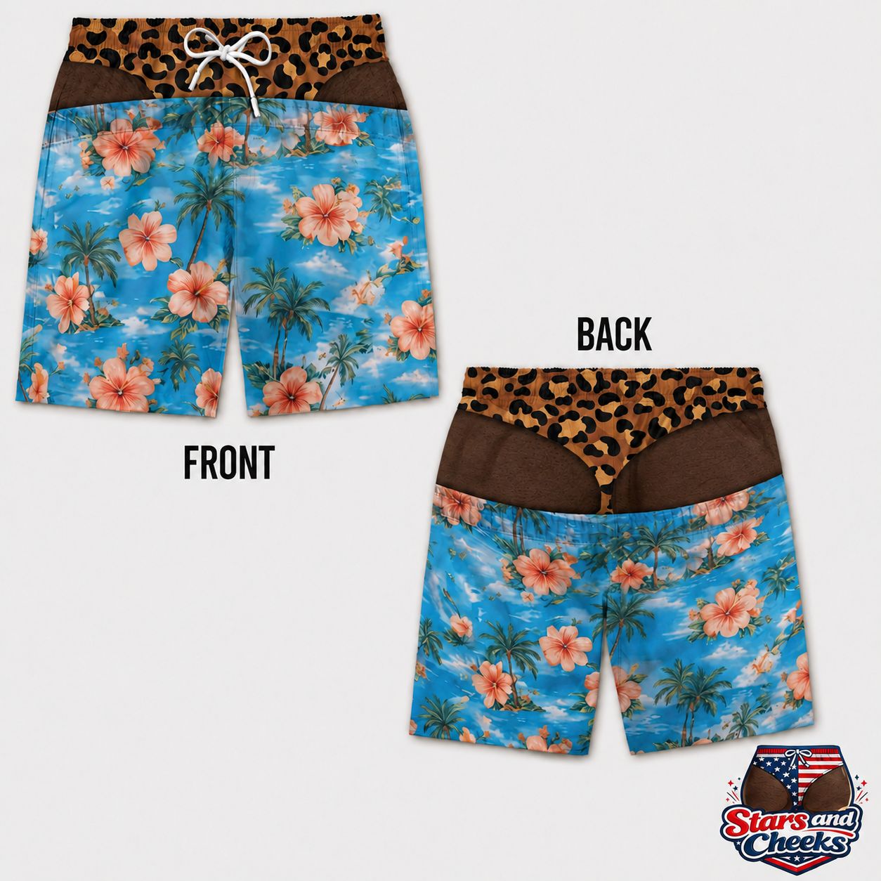 Funny Patriotic Men Swim Trunks