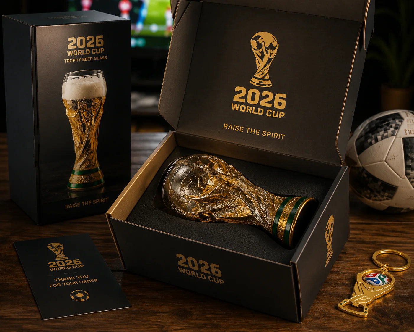 FIFA 2026 Trophy Beer Glass