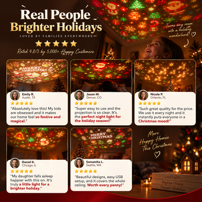 HINLEX Christmas Ceiling Projector Lamp