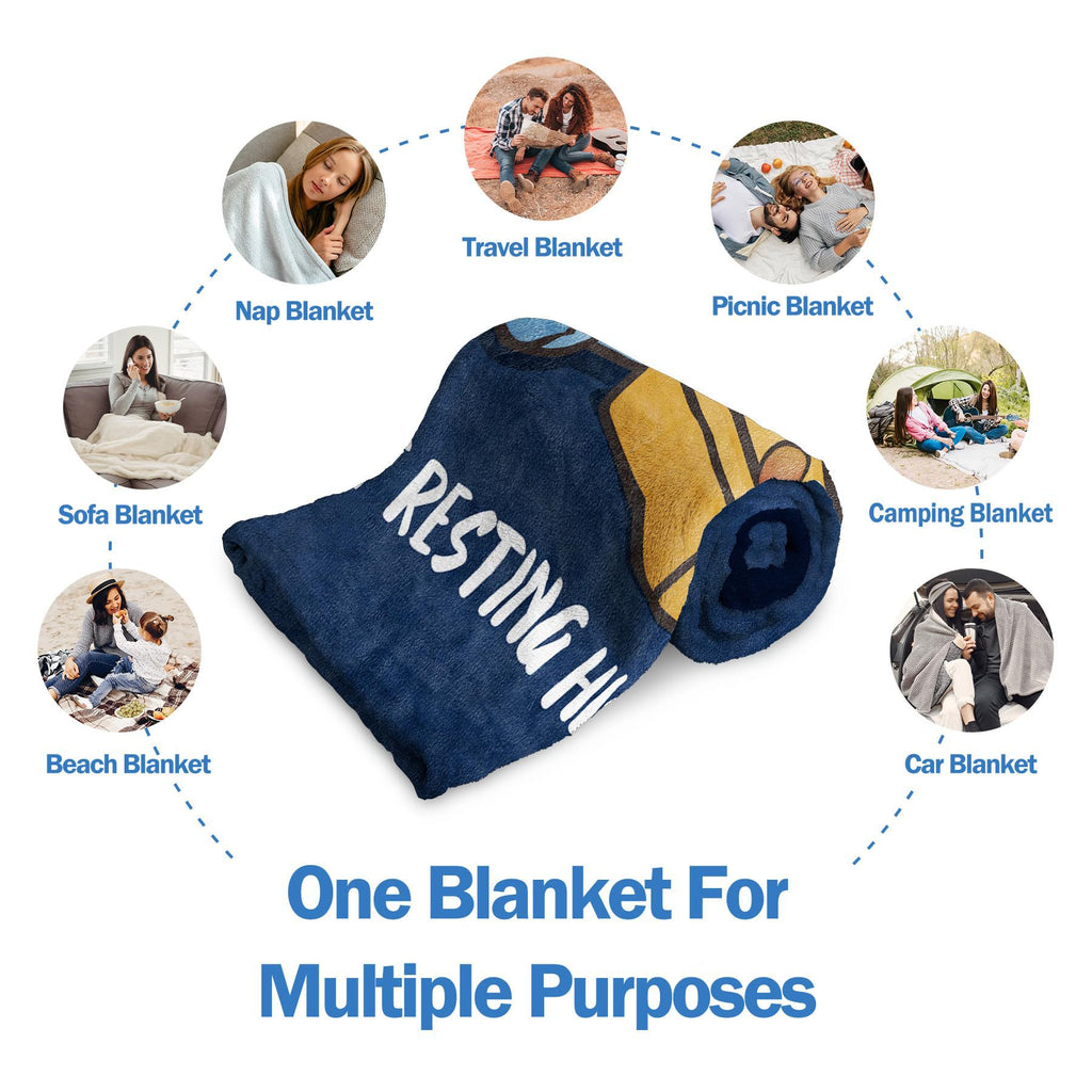 Funny Fathers Day Birthday Gift- Flannel Blanket