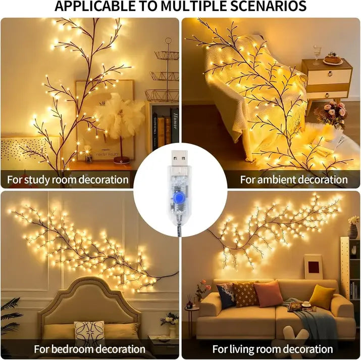 Enchanted Willow Vine Lights Tree For Christmas