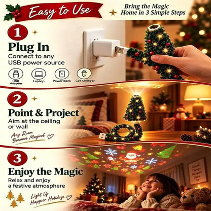 HINLEX Christmas Ceiling Projector Lamp