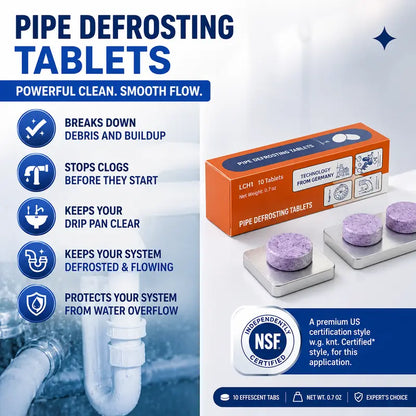 Pipe Cleaner Tablets -Drain Unclogger, Odor Eliminator(Pack of 10)
