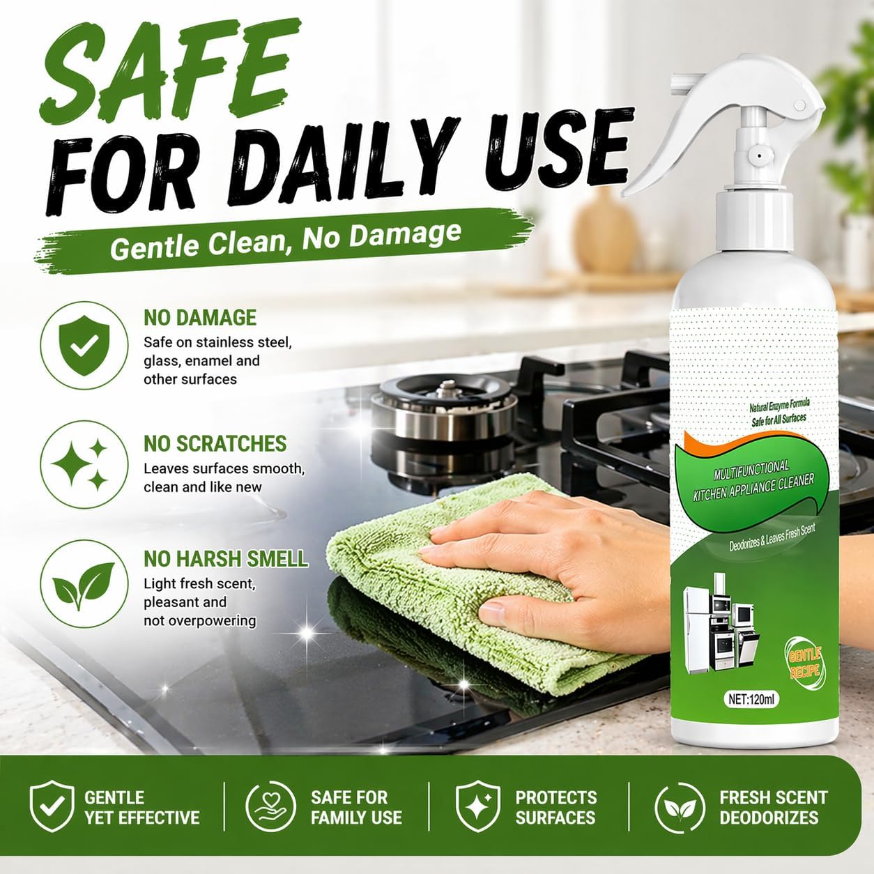 Enzyme Foam Kitchen Cleaner Spray