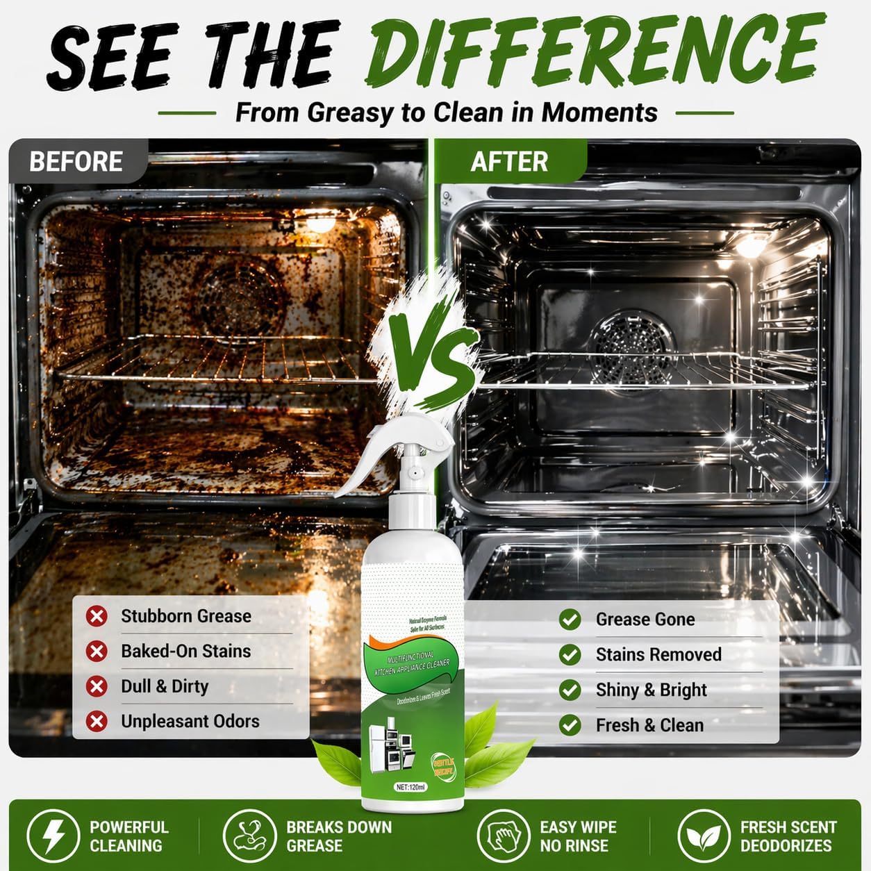 Enzyme Foam Kitchen Cleaner Spray