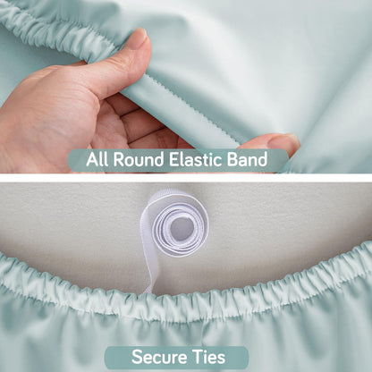 Waterproof Polyester Elastic Fitted Tablecloth