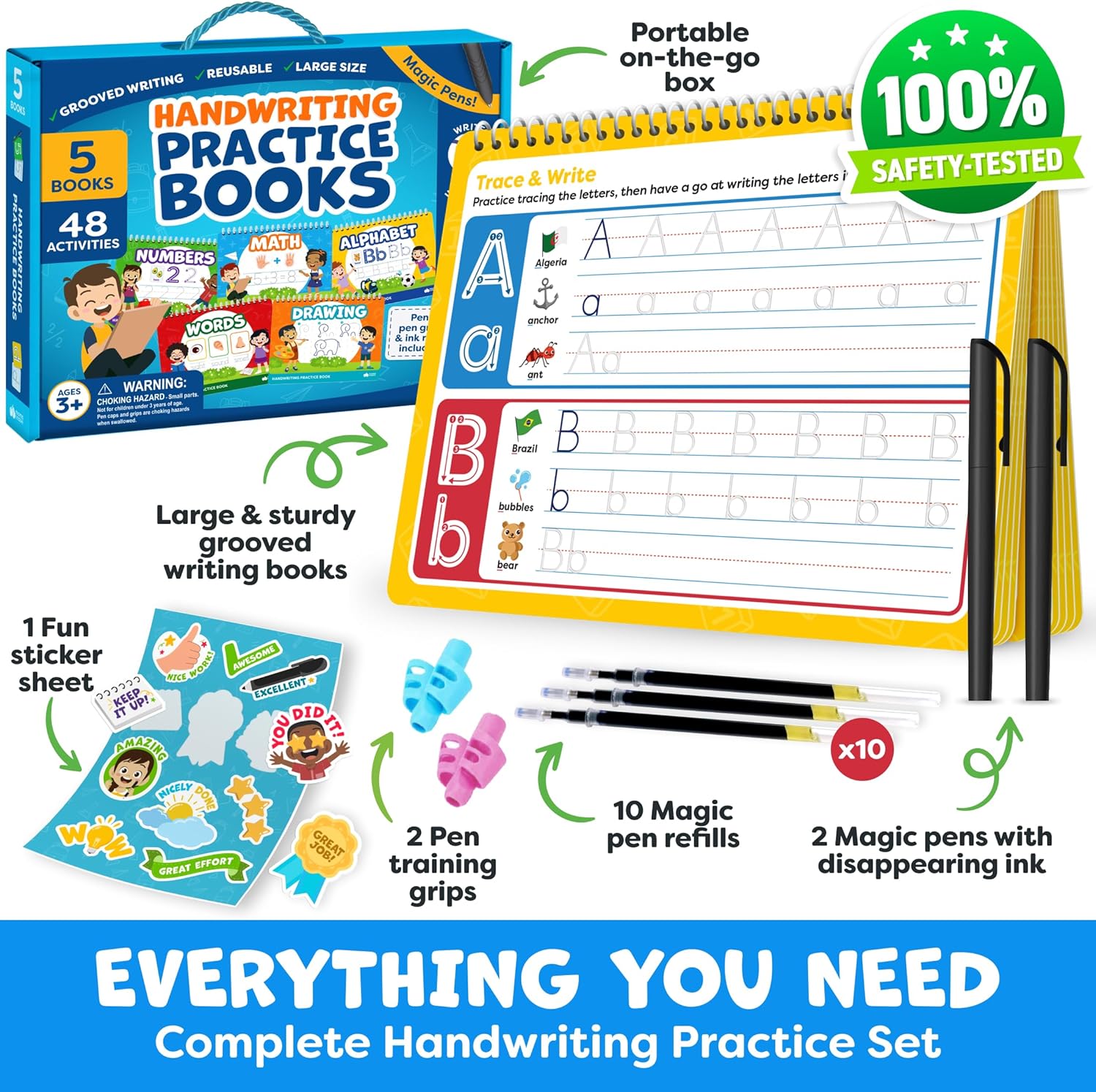 Magic Grooved Writing Practice for Kids