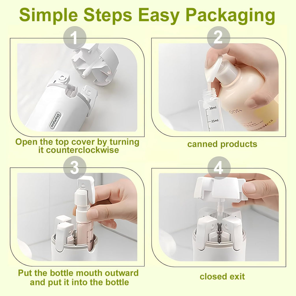 4 In 1 Travel Dispenser Bottle