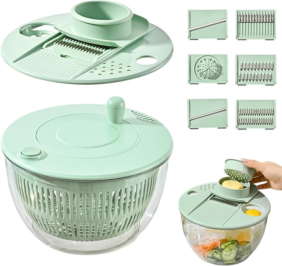 Multifunctional Vegetable Salad Dehydrator & Cutter