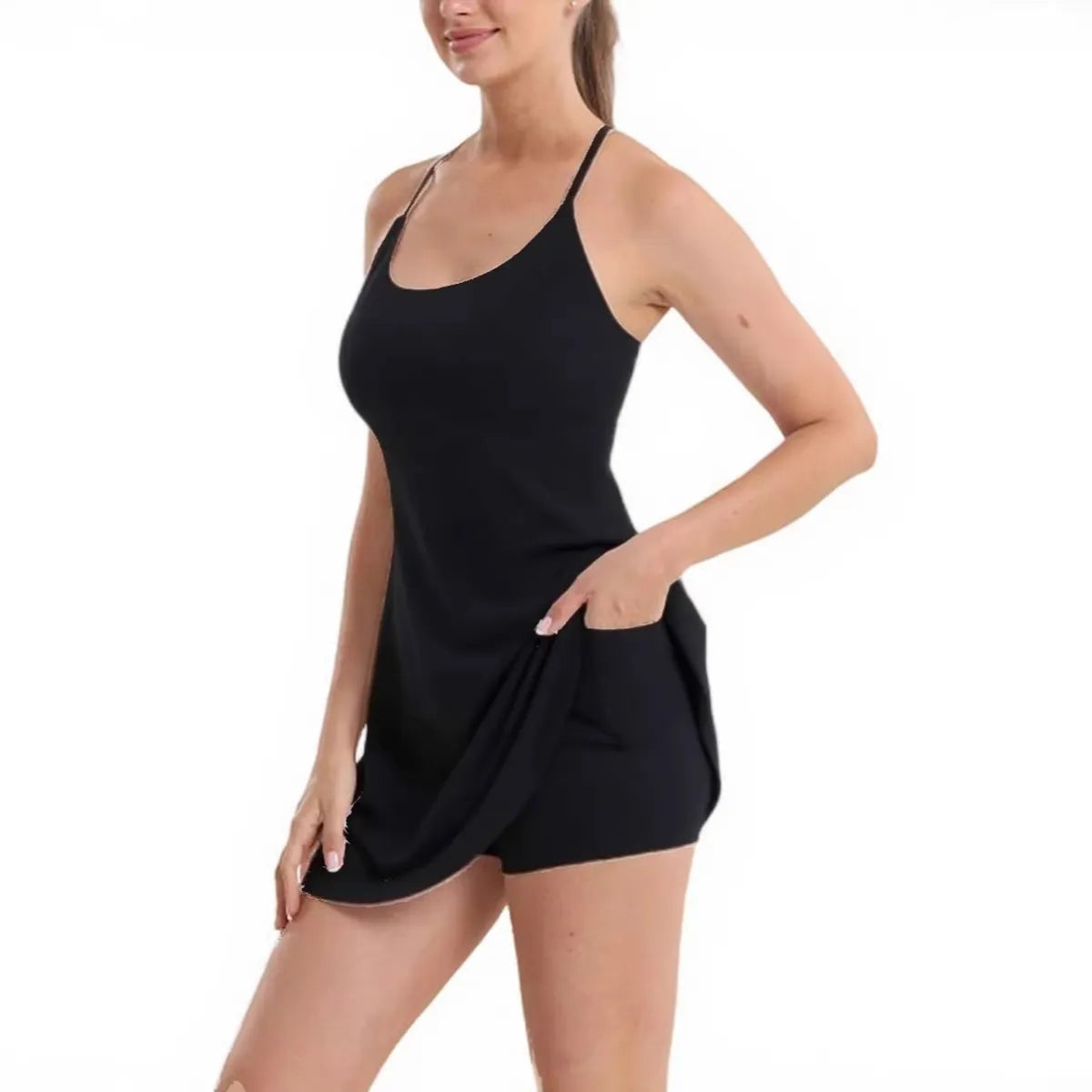 Ultimate Tummy Control Backless Active Dress