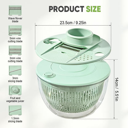 Multifunctional Vegetable Salad Dehydrator & Cutter