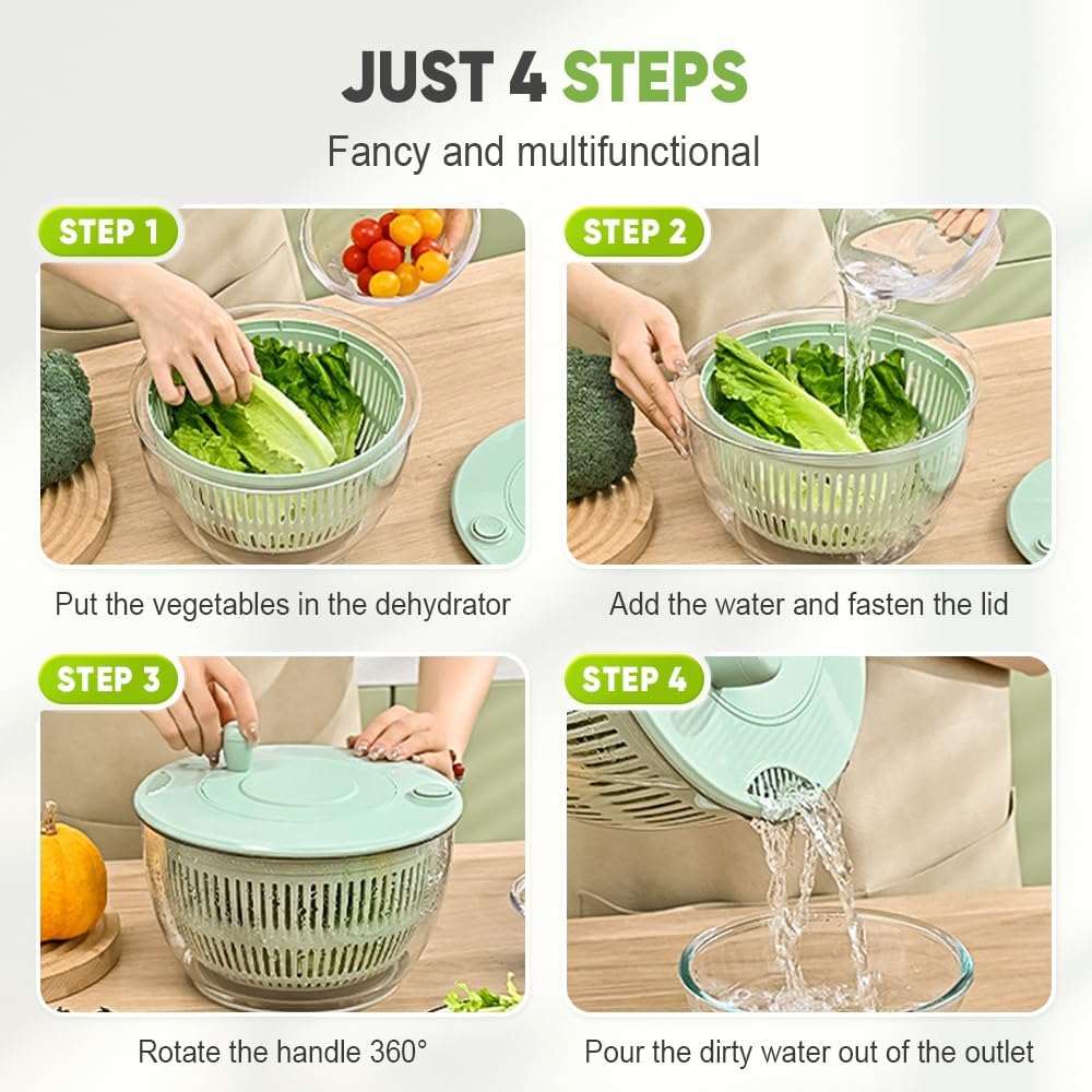 Multifunctional Vegetable Salad Dehydrator & Cutter