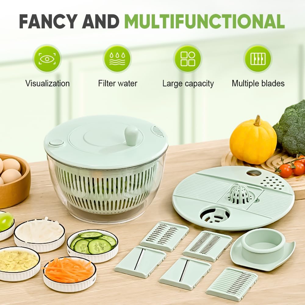 Multifunctional Vegetable Salad Dehydrator & Cutter