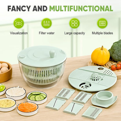 Multifunctional Vegetable Salad Dehydrator & Cutter