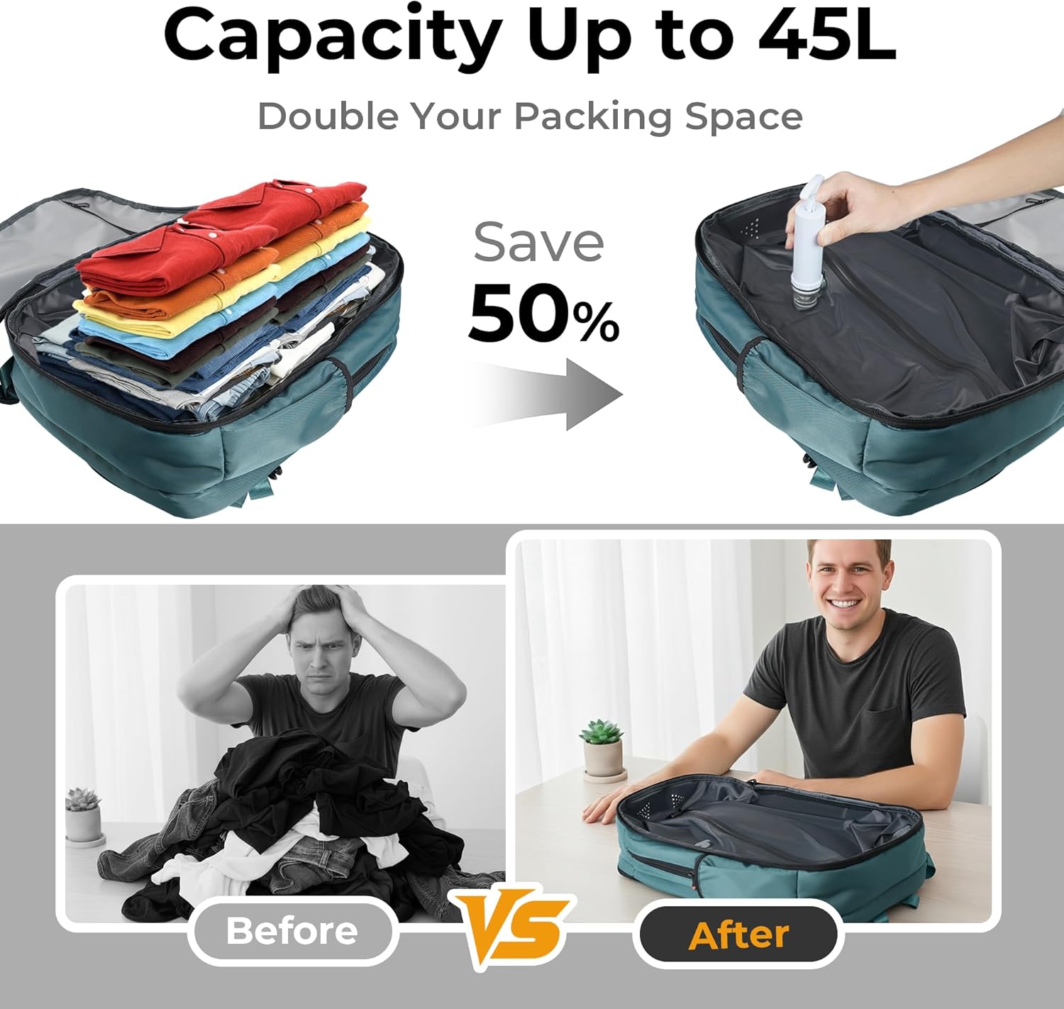 Vacuum Compression Backpack-Electric Pump