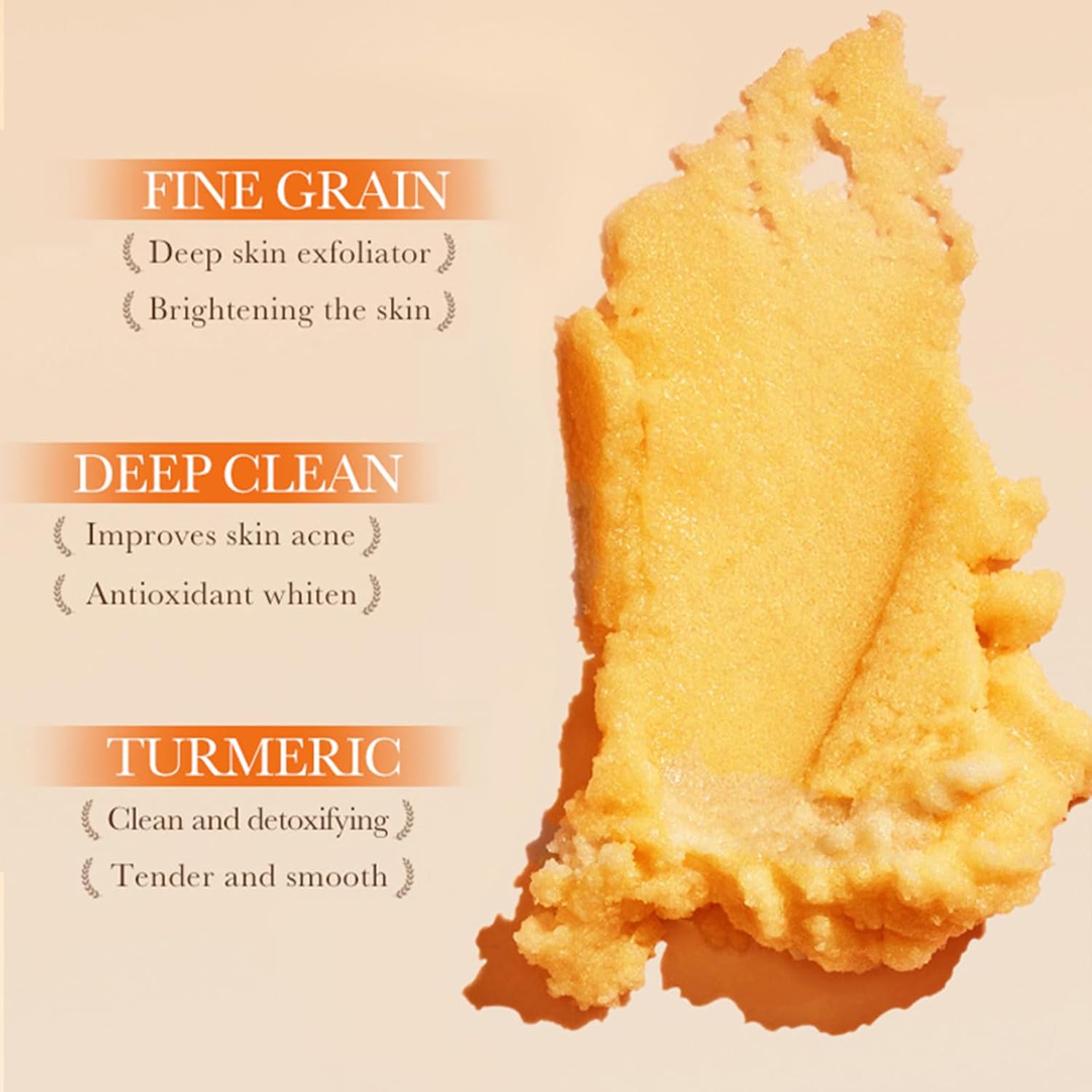 Turmeric Body Scrub, Cleanser for Dullness