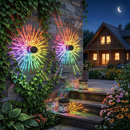 Retro Solar Outdoor Lantens (2 Pcs)