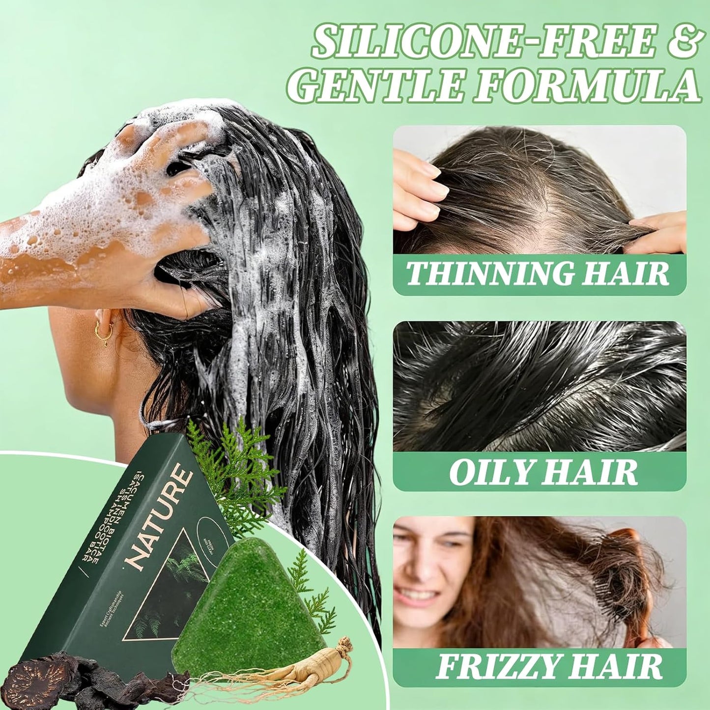 Nature Triangle Shampoo Bar