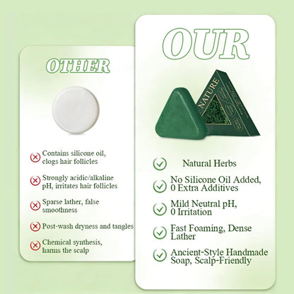 Nature Triangle Shampoo Bar