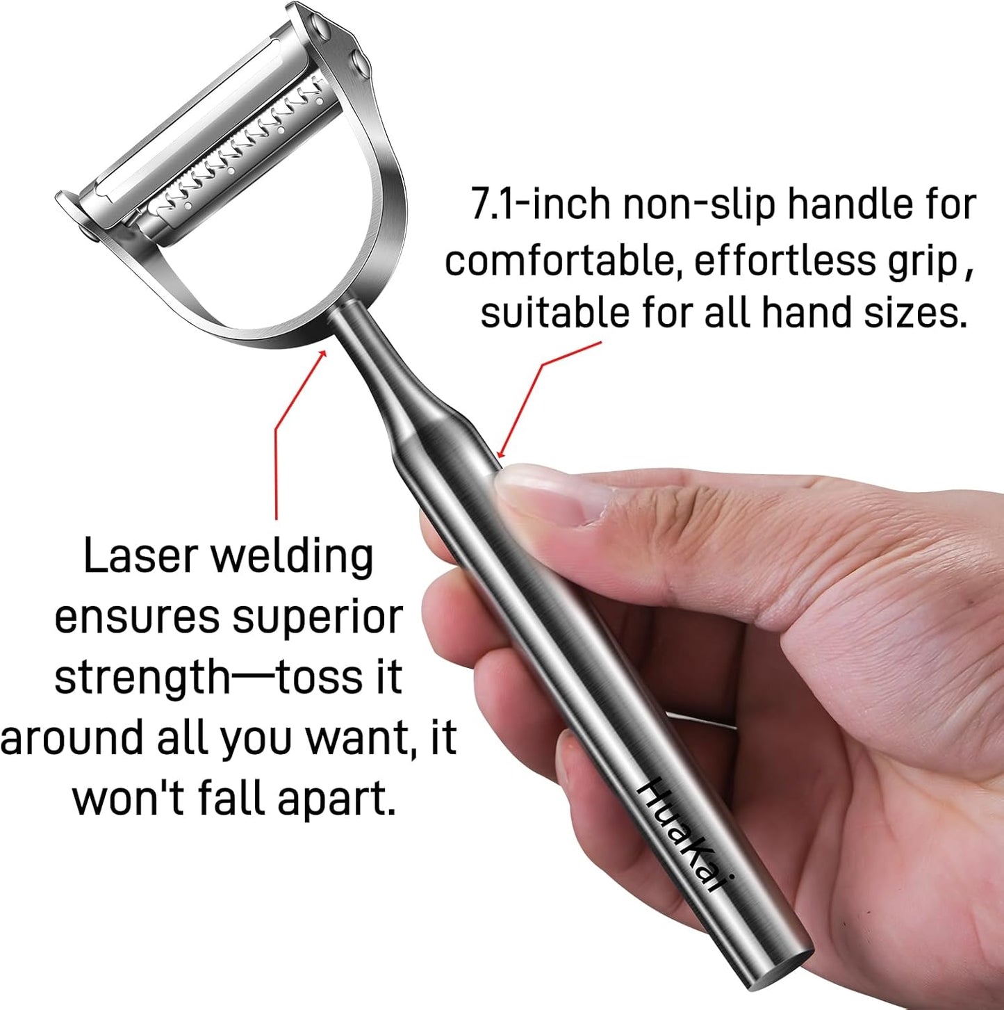 2-in-1 Stainless Steel Vegetable Peeler