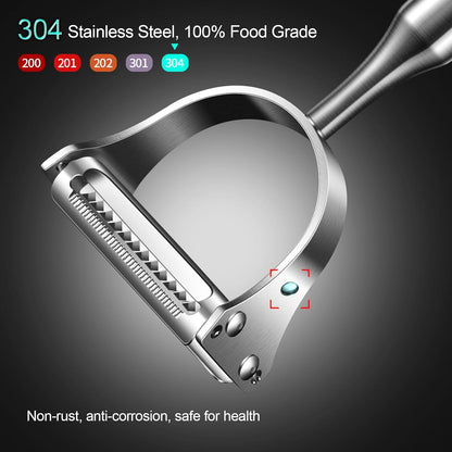 2-in-1 Stainless Steel Vegetable Peeler