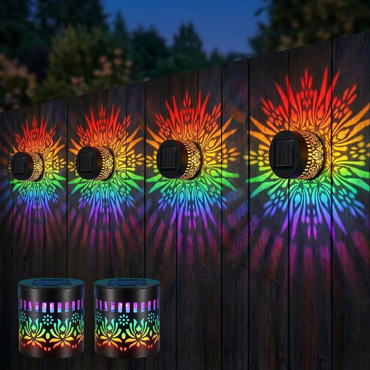 Retro Solar Outdoor Lantens (2 Pcs)