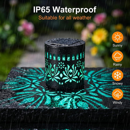 Retro Solar Outdoor Lantens (2 Pcs)