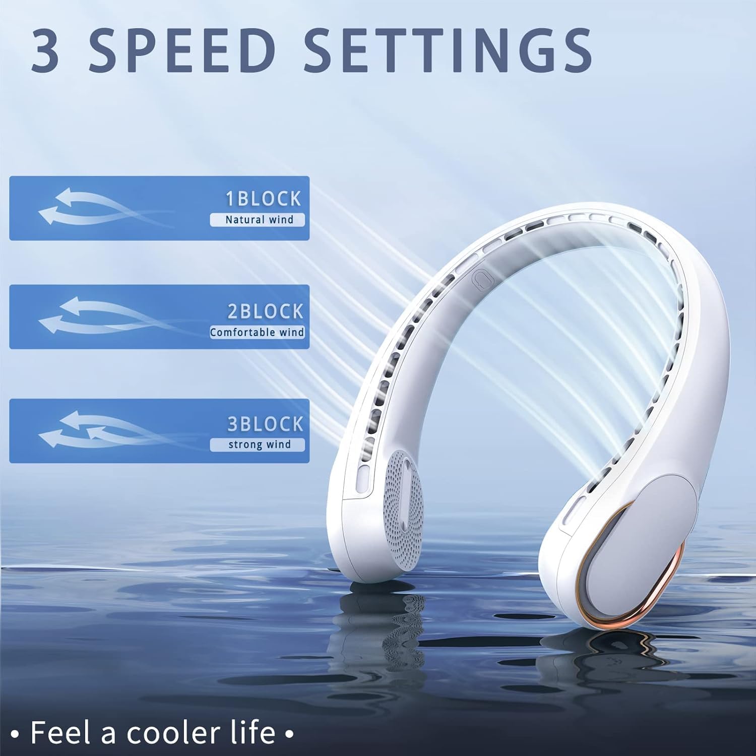 Portable Neck Fan - USB Rechargeable
