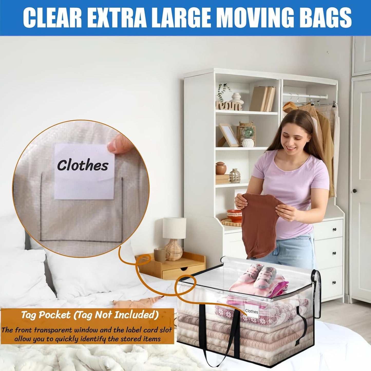 4-Pack Foldable Storage Boxes