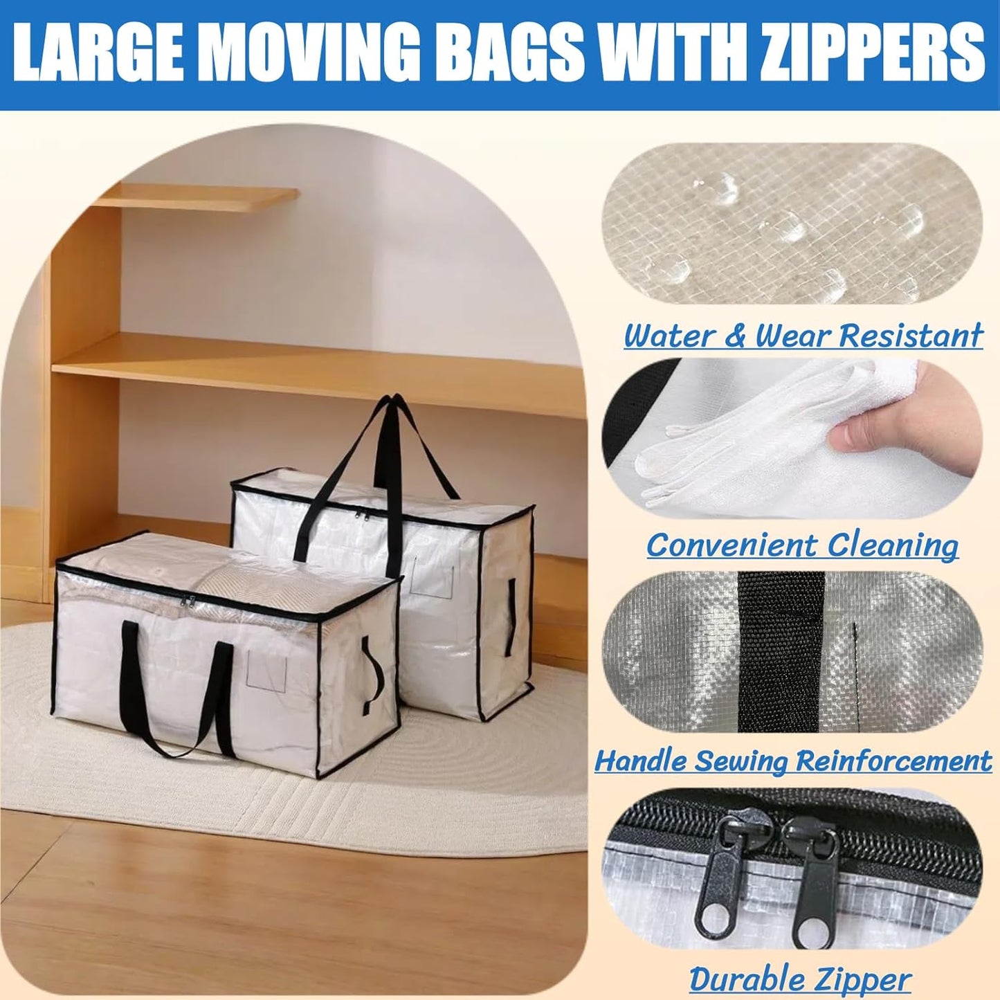 4-Pack Foldable Storage Boxes