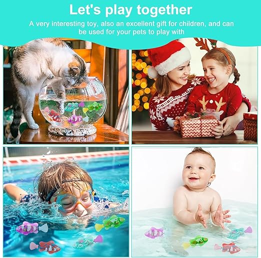 Bath Toy Pet Fish Light Swimming Fish (4 pcs)