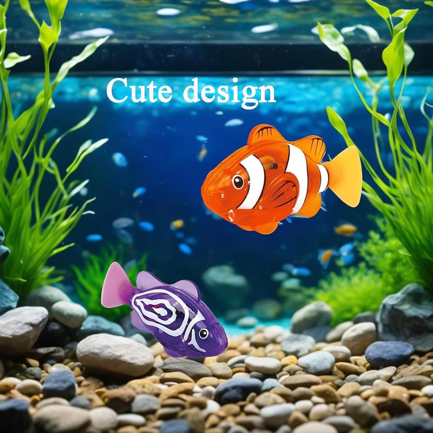 Bath Toy Pet Fish Light Swimming Fish (4 pcs)