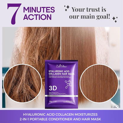 Hyaluronic Acid Portable Conditioner Hair Mask(3 Pack)