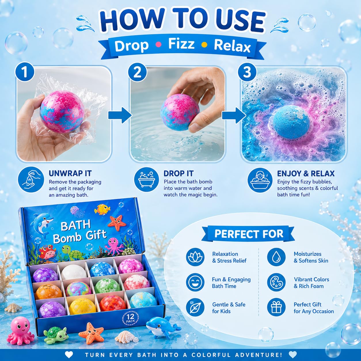 Bath Bomb with Surprise Gift Inside