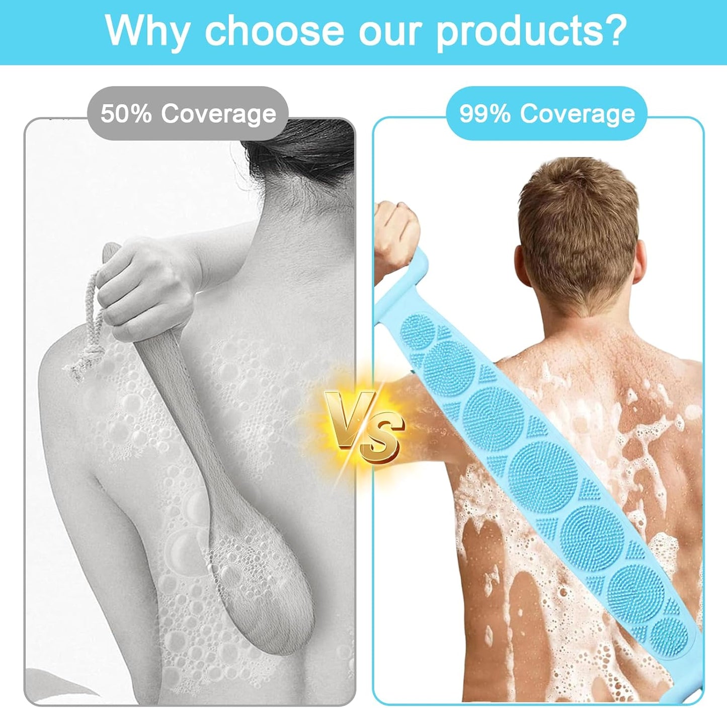 HINLEX -  Silicone Body Scrubber