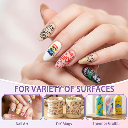 12 Color Nail Art Pens