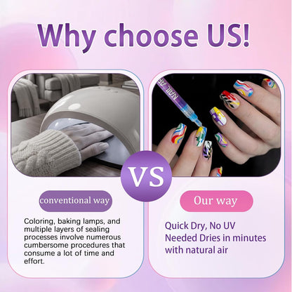 12 Color Nail Art Pens