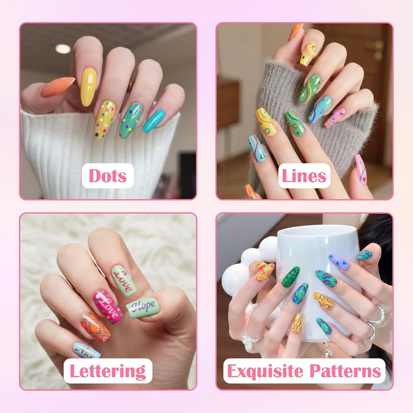 12 Color Nail Art Pens