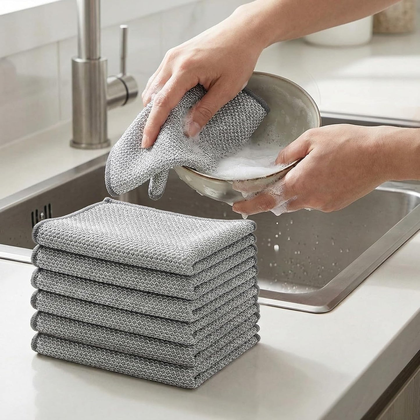 Non-Scratch Metal Dishcloths (10 Piece)